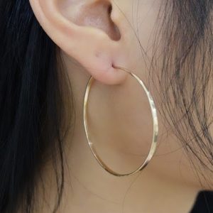 Large 14k Gold Fill 2in Diameter Hoops