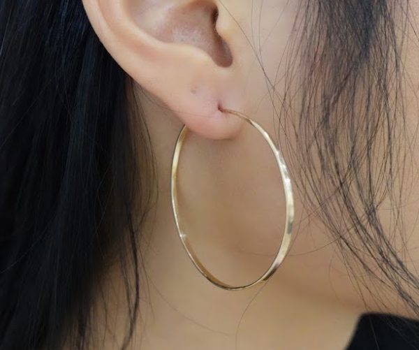 Large 14k Gold Fill 2in Diameter Hoops